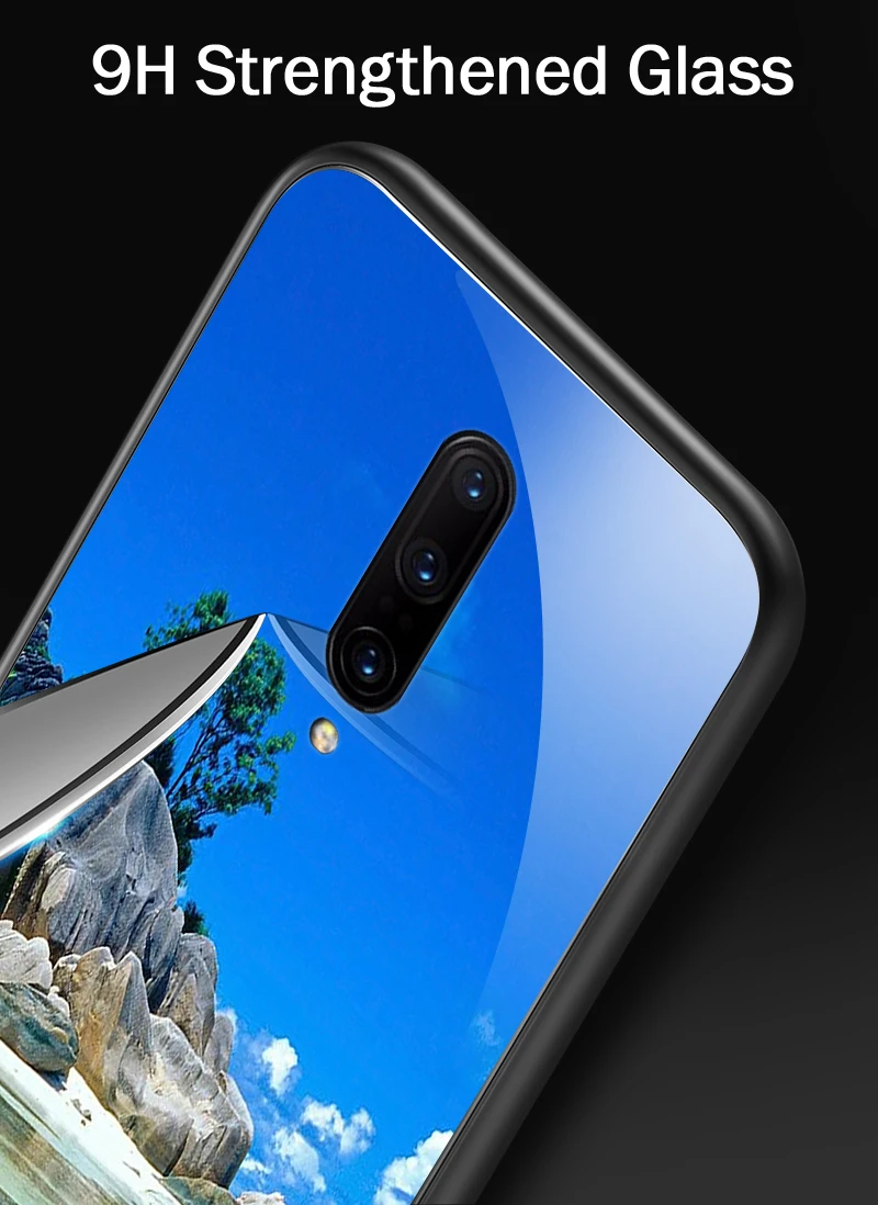 Чехол из закаленного стекла для Samsung Galaxy S8 S9 S10 Plus, чехол для телефона OnePlus 3 3T 5 5T 6 6T 7 7 Pro, ударопрочный жесткий чехол из ТПУ
