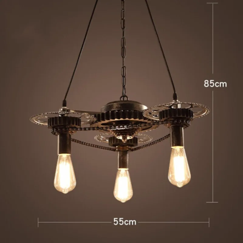 Ретро снаряжение промышленный стиль люстра одежда горячий горшок магазин
