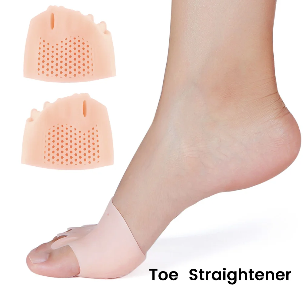Силиконовые удобные подтяжки для пальцев ног 1 пара 5 отверстий вальгусная