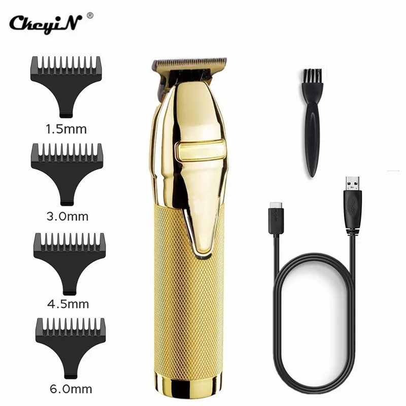 

Профессиональная фотоэлектрическая машинка для стрижки волос, мужской триммер для бороды, перезаряжаемая машинка для стрижки волос Outliner ...