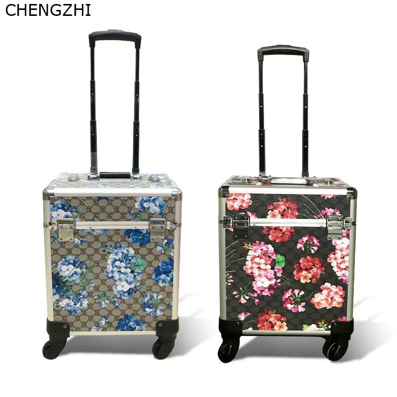 CHENGZHI модный косметический чехол на колесиках для макияжа переносной