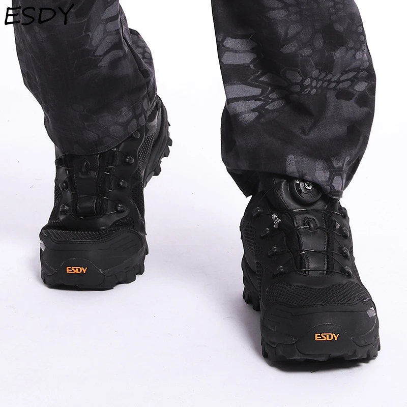 

Esdy Men Winter Boots Men Military Boots Quick Response Boots Combat Ankle Boot Army Work Shoes Tactical Boots Men Shoes