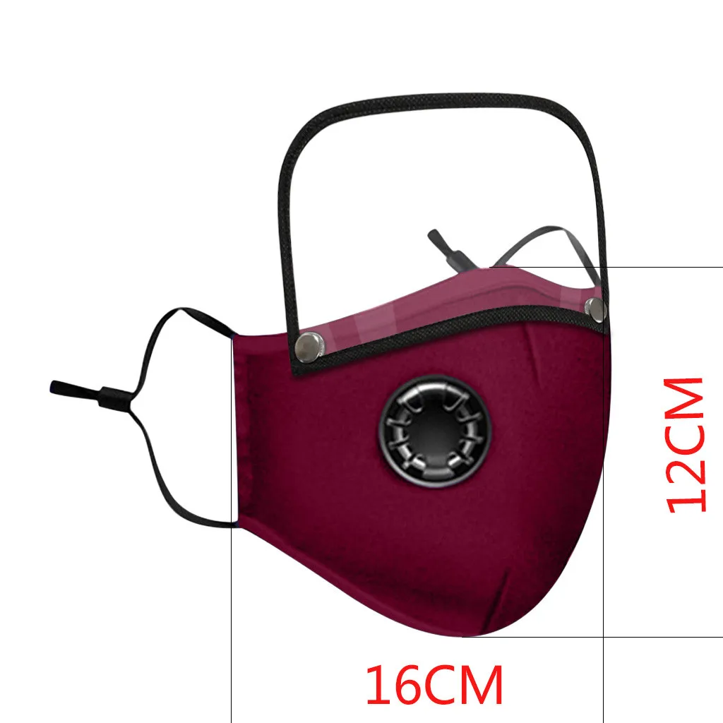 

4PC + 8 Filters Child Dustproof Outdoor Face Protective Face Mask with Eyes Shield Face Mascarillas Cosplay Costume Accessories