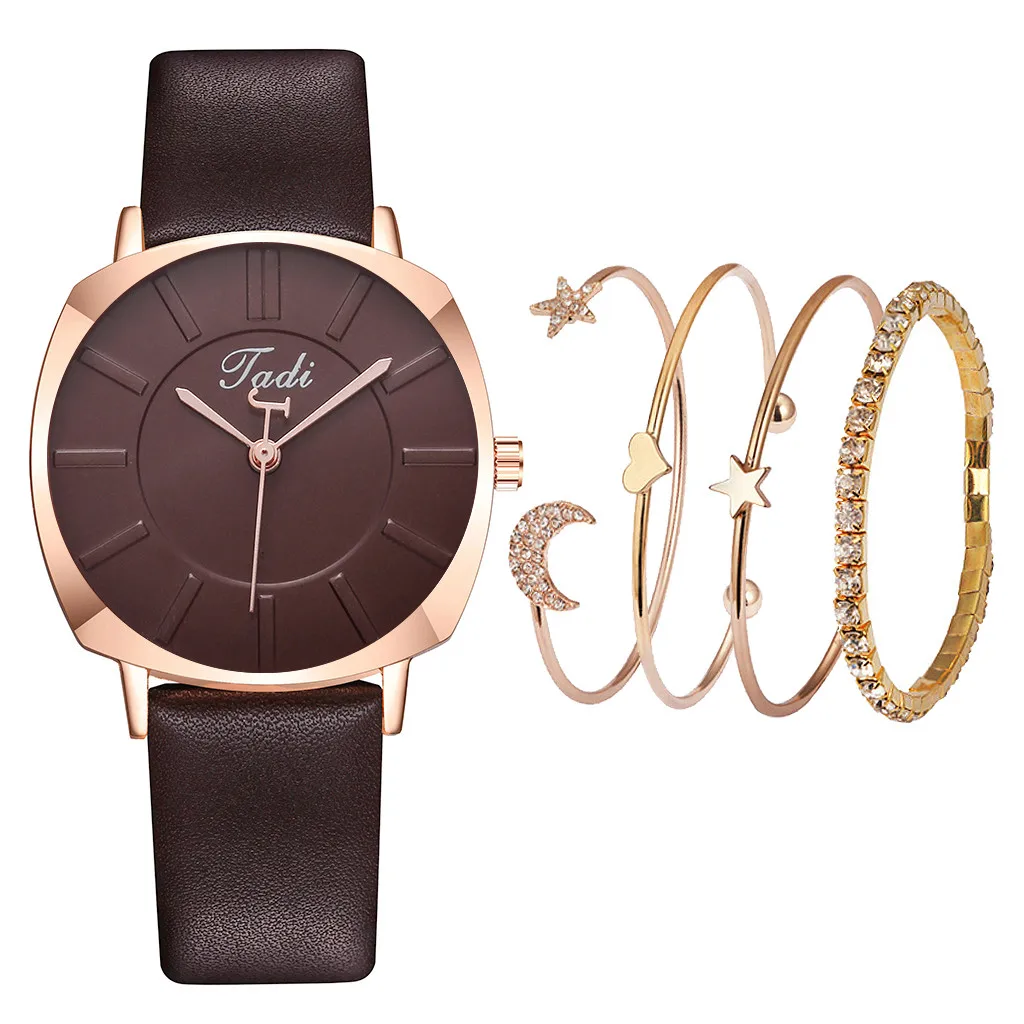 Luxury Women Crystal bracelet Watch Set Ladies Quartz Leather Strap Wrist Watches Girl Gifts Clock часы женские reloj mujer /d |