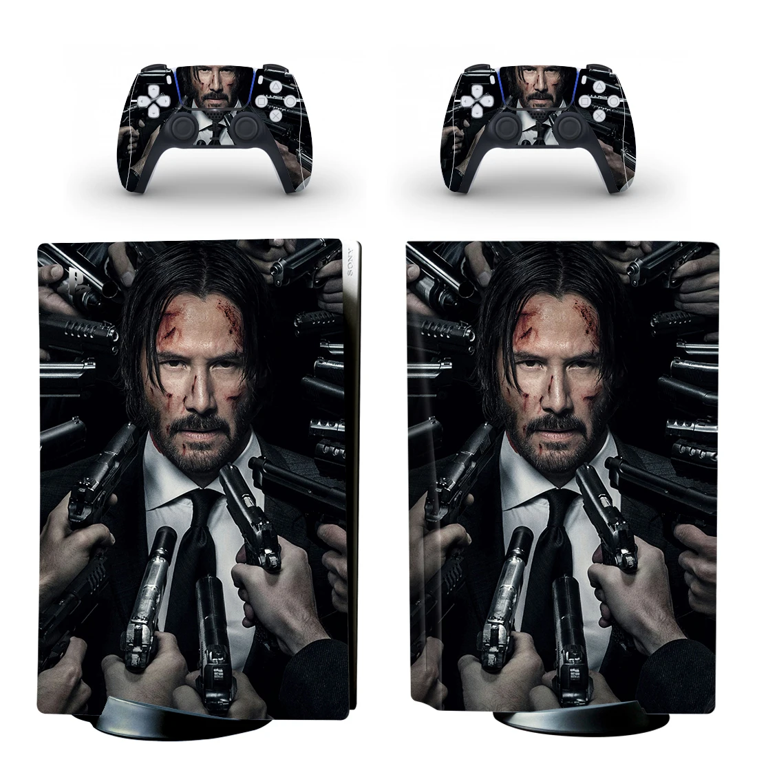 

Виниловая наклейка Джон фитиль PS5 для консоли PlayStation 5 и контроллеров