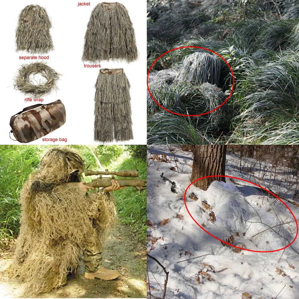 Новая охотничья одежда новые 3D бионические костюмы Ghillie снайперские часы