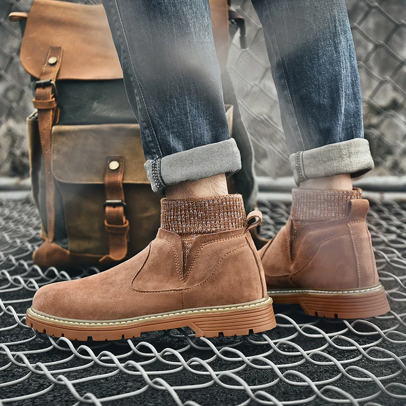 

leisure leather negras mens hombre men hightop high male mens boots Sneaker flat shoe sneakers for top casual Casual loafers