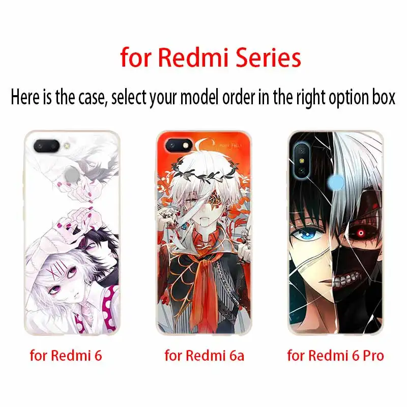 Силиконовый чехол для Xiaomi Redmi 10 9 8 7 6 5 4 A 9at Prime 4x Y3 с аниме Токийский гулс | Мобильные
