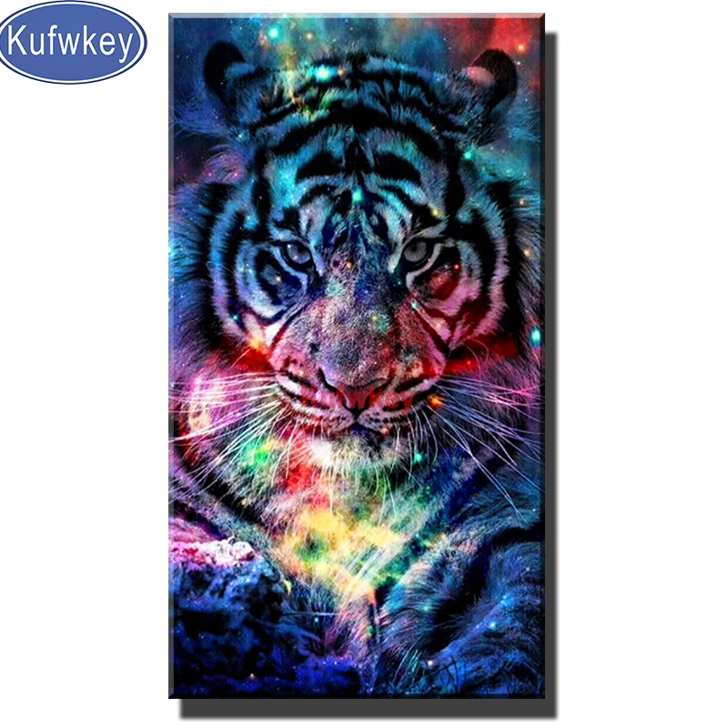 

Fantasy Tiger Diamond Painting Picture of Rhinestones Round diamond embroidery 3d Animal diamond cross-stitch 5D for Home Decor