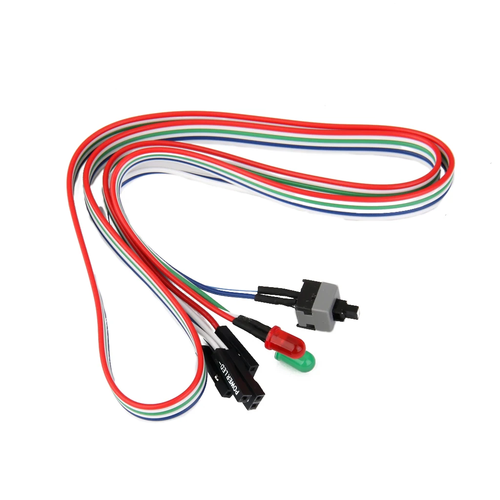 Atx Pc материнская плата компьютер кабель питания переключатель вкл/выкл/сброс W / Hdd