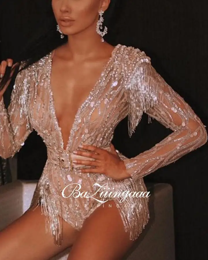 

Luxury Evening Dresses Short Woman Skirt 2021 Sequins Robe De Soir Parties Girl Short Dress Beach Skirt Hi Shy Bridal
