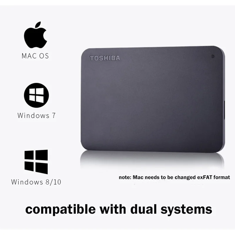 Внешний жесткий диск Toshiba 4 ТБ/2 ТБ/500 Гб/320 ГБ/250 ГБ HDD 2 5 дюйма портативный внешний HD