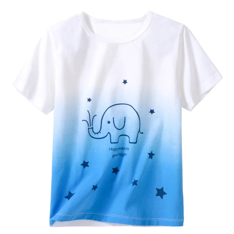 

Children T-shirt Summer Short Sleeve T-Shirt Cartoon Printed Outfits 3-8 Years Pure Cotton Boys Tees Toddler Boy Shorts Outfits