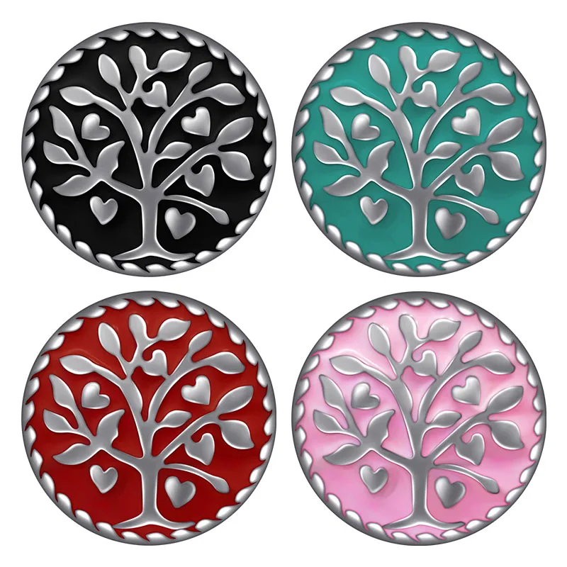 KZ3514 Новый подъемник дерева красочный стиль красивые металлические 18 мм защелкивающиеся кнопки Подходит для 18 мм защелкивающаяся искусственная оптовая продажа