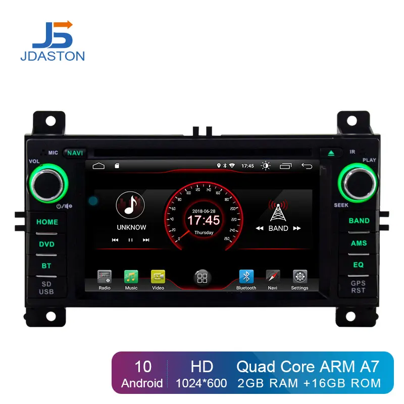 JDASTON Android 10,0 автомобильный dvd-плеер для Jeep Grand Cherokee 2011 2012 2013 2 Din автомагнитола gps навигация стерео wifi Canbus RDS