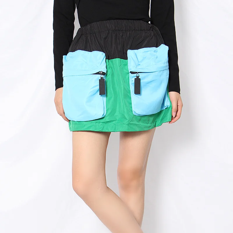 Женская Повседневная юбка TWOTWINSTYLE эластичная мини-юбка с высокой талией и