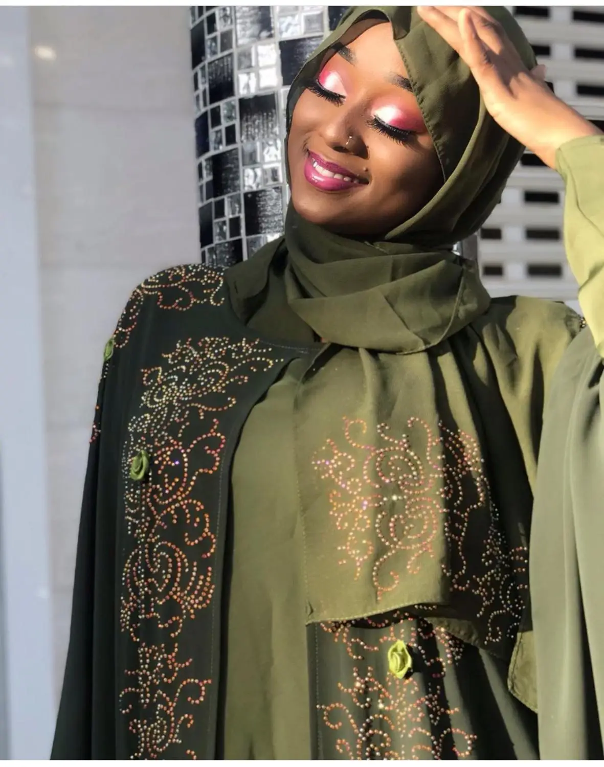 

New African Dresses for women Popular Bazin Chiffon cloak Long dresses Dashiki Diamond loose Style Dress for lady