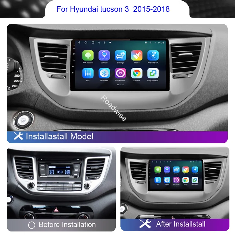 Автомагнитола на Android 12 для Hyundai Tucson 3 автомобильный мультимедийный видеоплеер с