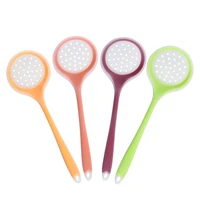 silicone soup spoon for hot pot high temperature resistant filter colander multifunction cooking tools
