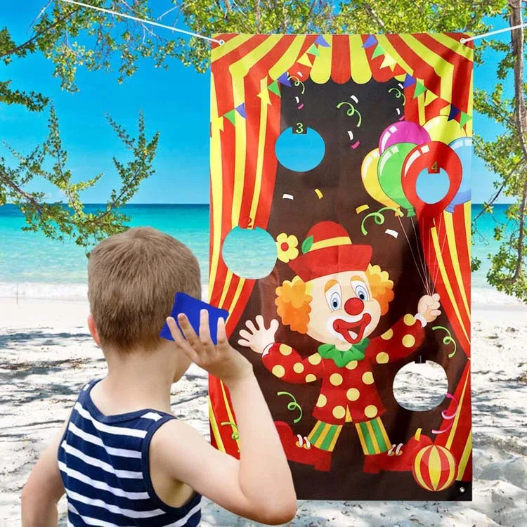 Настенный гобелен с забавными картинками клоуна украшенный драпировкой для дома