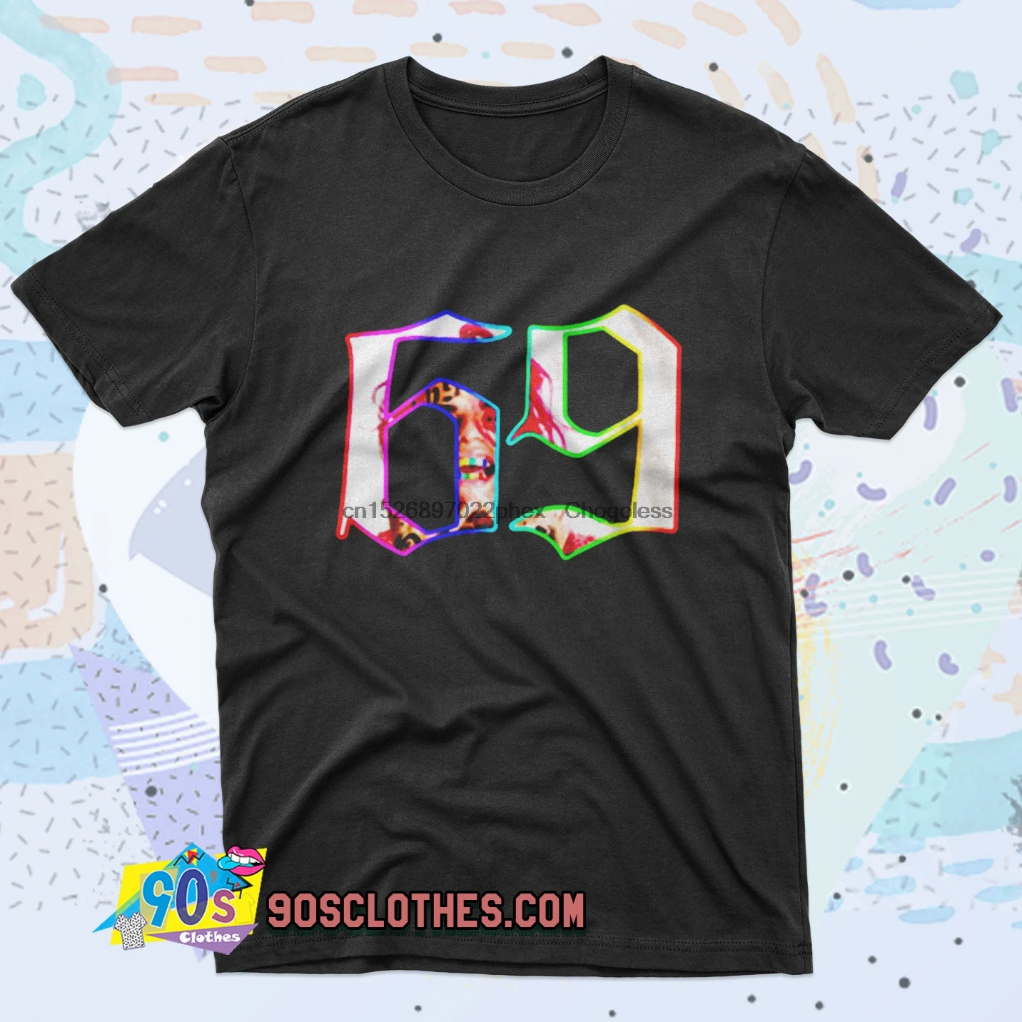 Ретро футболка 6ix9ine Tekashi|Мужские футболки| |