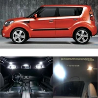 led interior car lights for kia soul room dome map reading foot door lamp error free 9pc