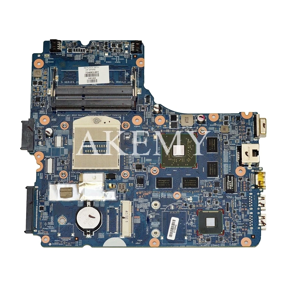 734083 001 601 501 Материнская плата для For HP ProBook 450 G1 440 470 PC материнская 48.4YW03.011 hd8570m