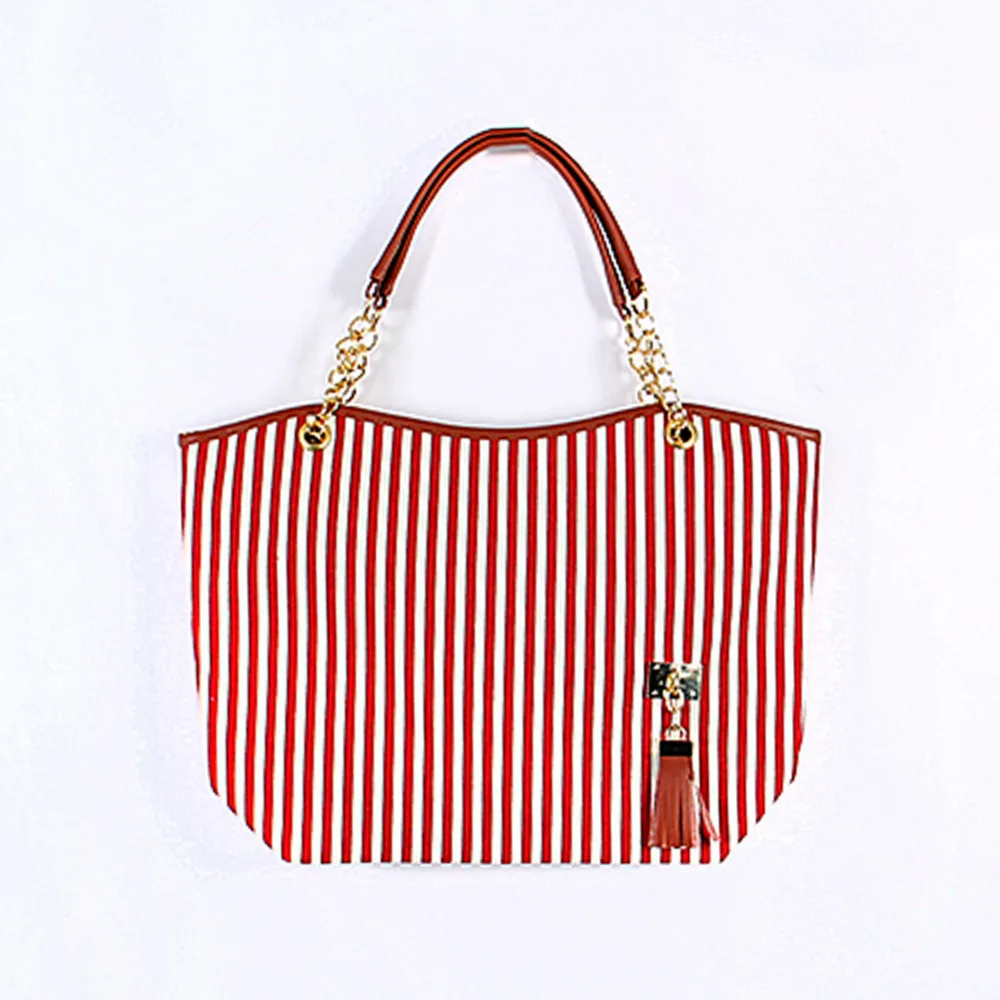 Сумки сумки модные женские в полоску уличные сумки-тоут Холщовая Сумка через