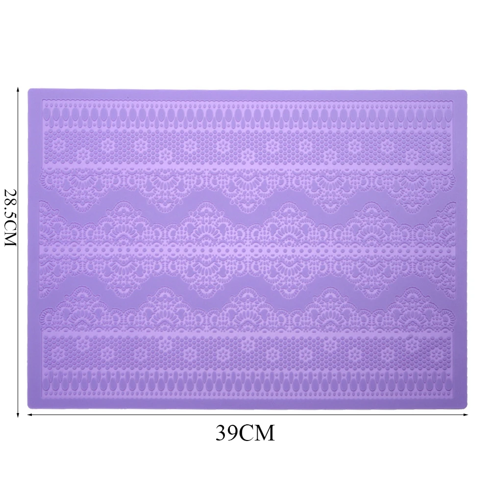 Большой кружевной цветок Свадебный Торт Силиконовый красивый кружева помадка