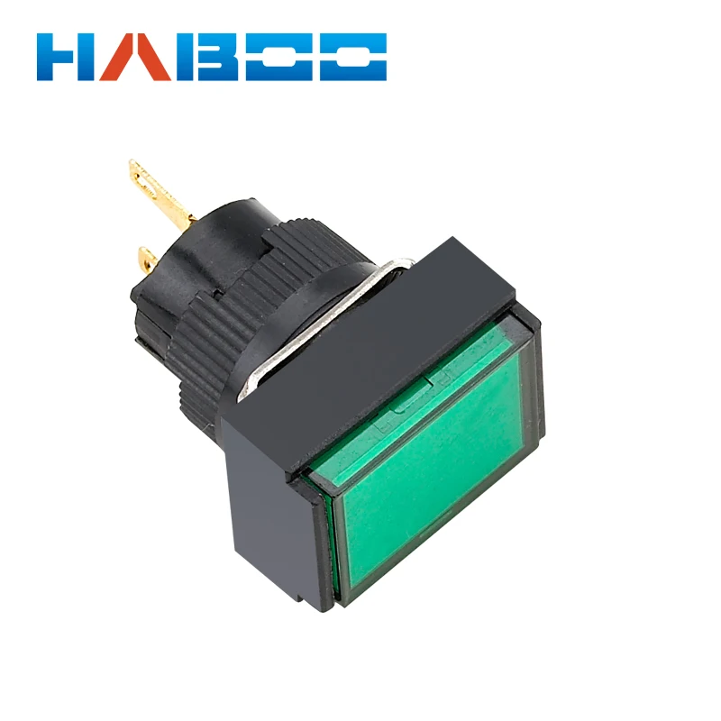 HABOO 16 мм Прямоугольный индикатор light12v24v сигнальная лампа 2 PIN|Выключатели| |
