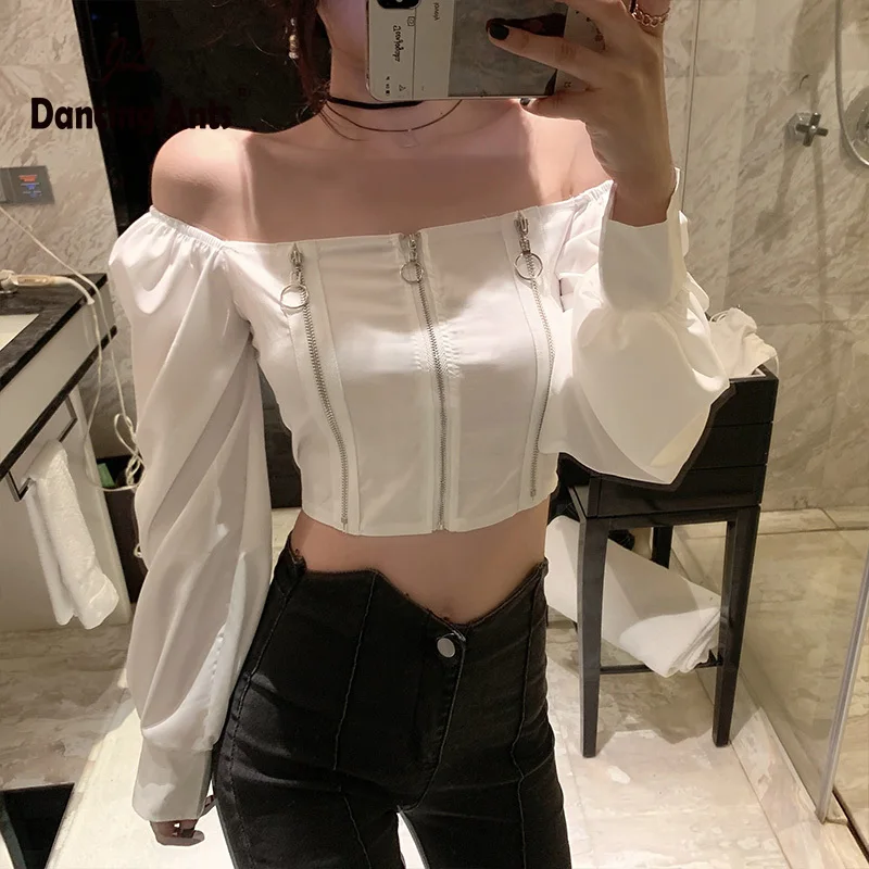 Женские рубашки с квадратным воротником и длинным рукавом приталенные Топы в три