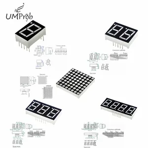 Цифровая трубка, 7 сегментов, 1 бит2 бит3 Бит4 бит, красный светодиод с общим катодом, цифровой дисплей 8x8 светодиодный светодиодная решетка, яркая красная точечная матрица