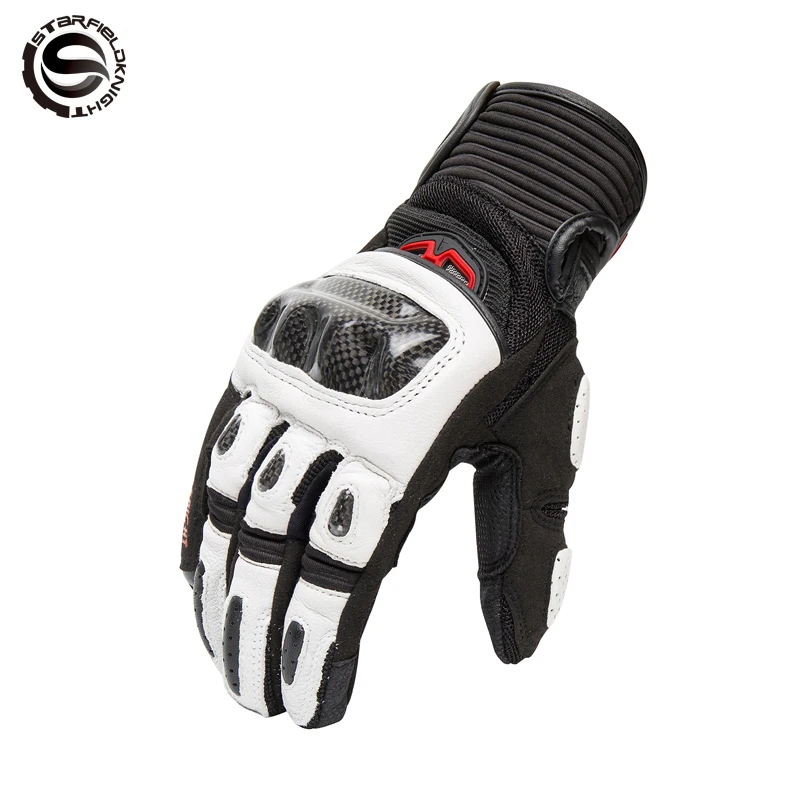 SKG522 дышащая сетка из углеродного волокна с короткими рукавами перчатки для