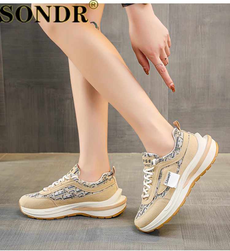 Летние модные женские кроссовки со скрытым каблуком женская повседневная обувь