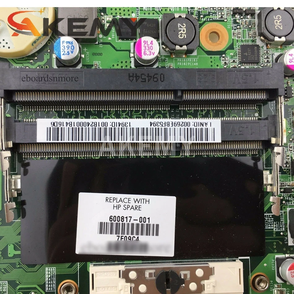 

ERILLES For HP Pavilion DV6T-2300 DV6-2000 Laptop Motherboard 580975-001 DA0UP6MB6F0 PM55 DDR3 GT210M