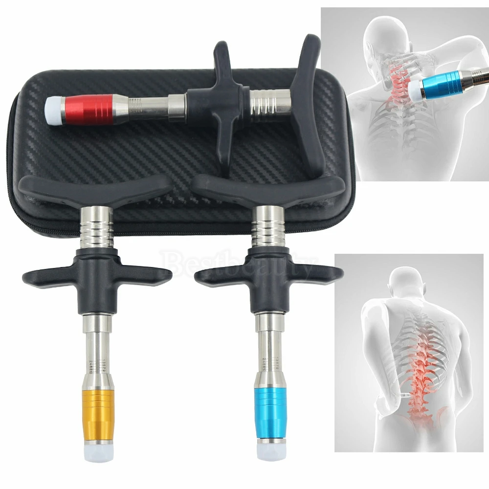 Manual Chiropractic Tools For Spinal Pain Spine Back Massager 10 Levels Adjustable 300N Correction Gun Set Massage Instrument