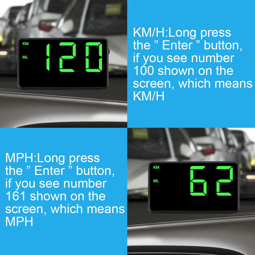 Автомобильный спидометр C60s GPS 4 5 дюйма одометр Hud Дисплей Цифровой с