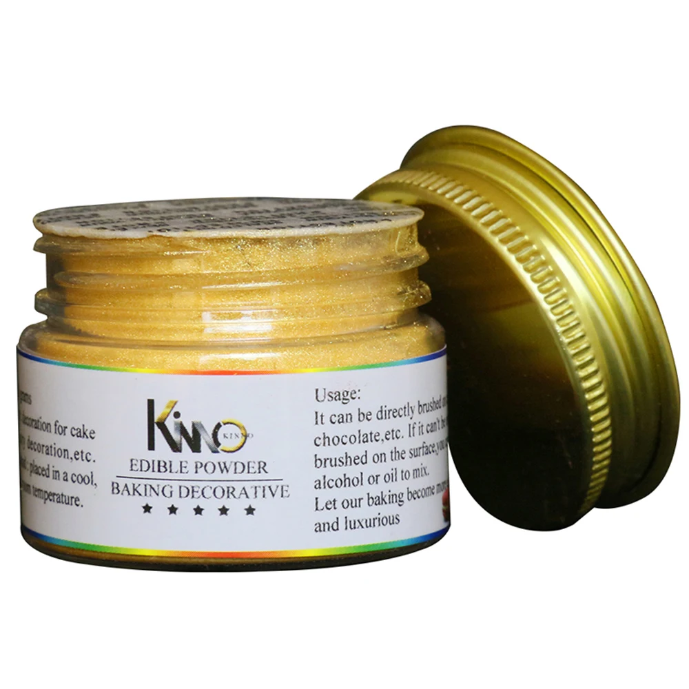 Золотой съедобный пищевой порошок краситель для украшения торта хлеба шоколада
