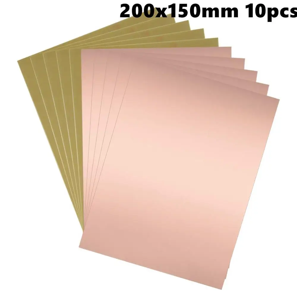 200x150 мм односторонний медный плакированный ламинат печатная плата FR4 1 5 толщина DIY