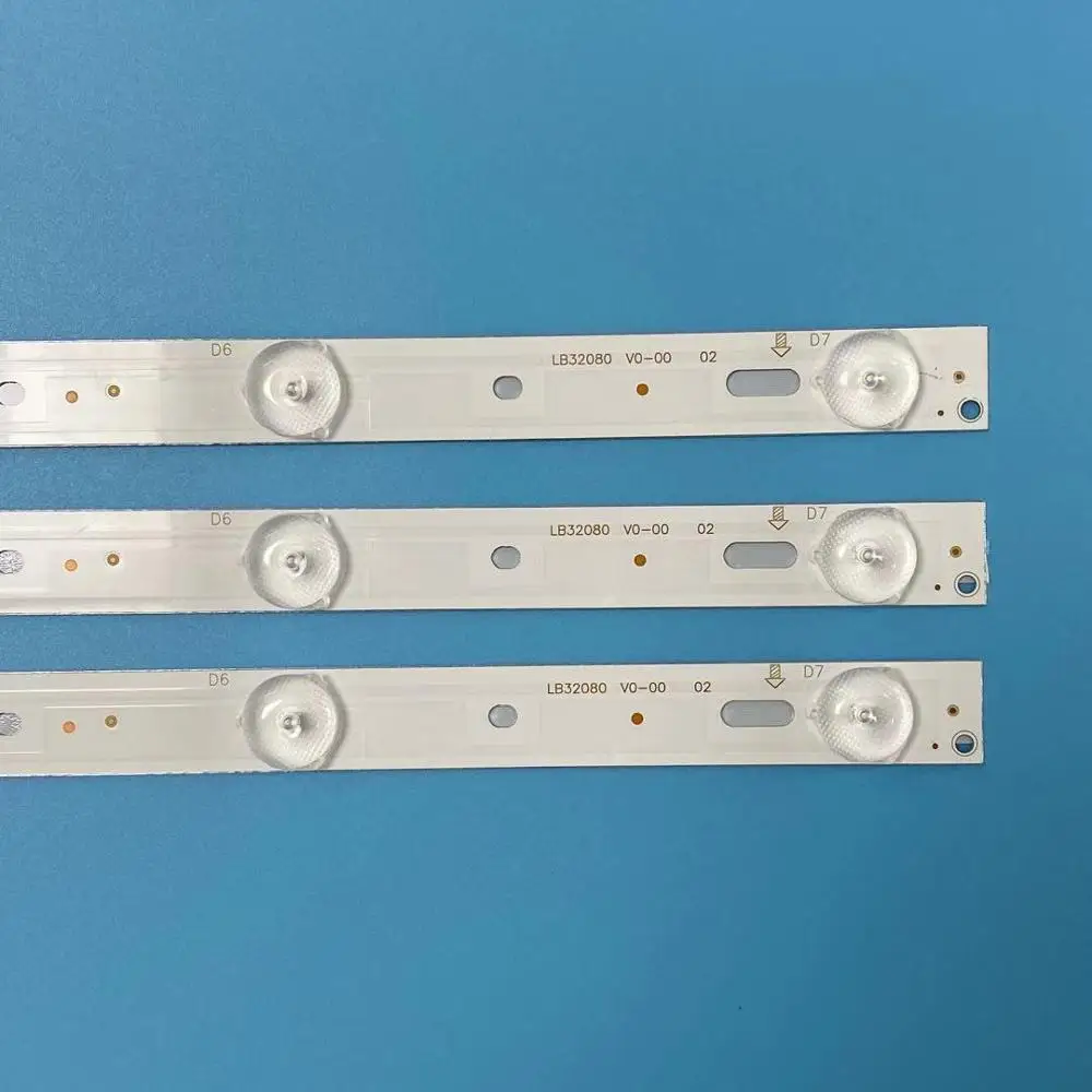 

3pcs 614mm LED Backlight strip For 32" TV D307-V1 32E200E LB-F3528-GJX320307-H