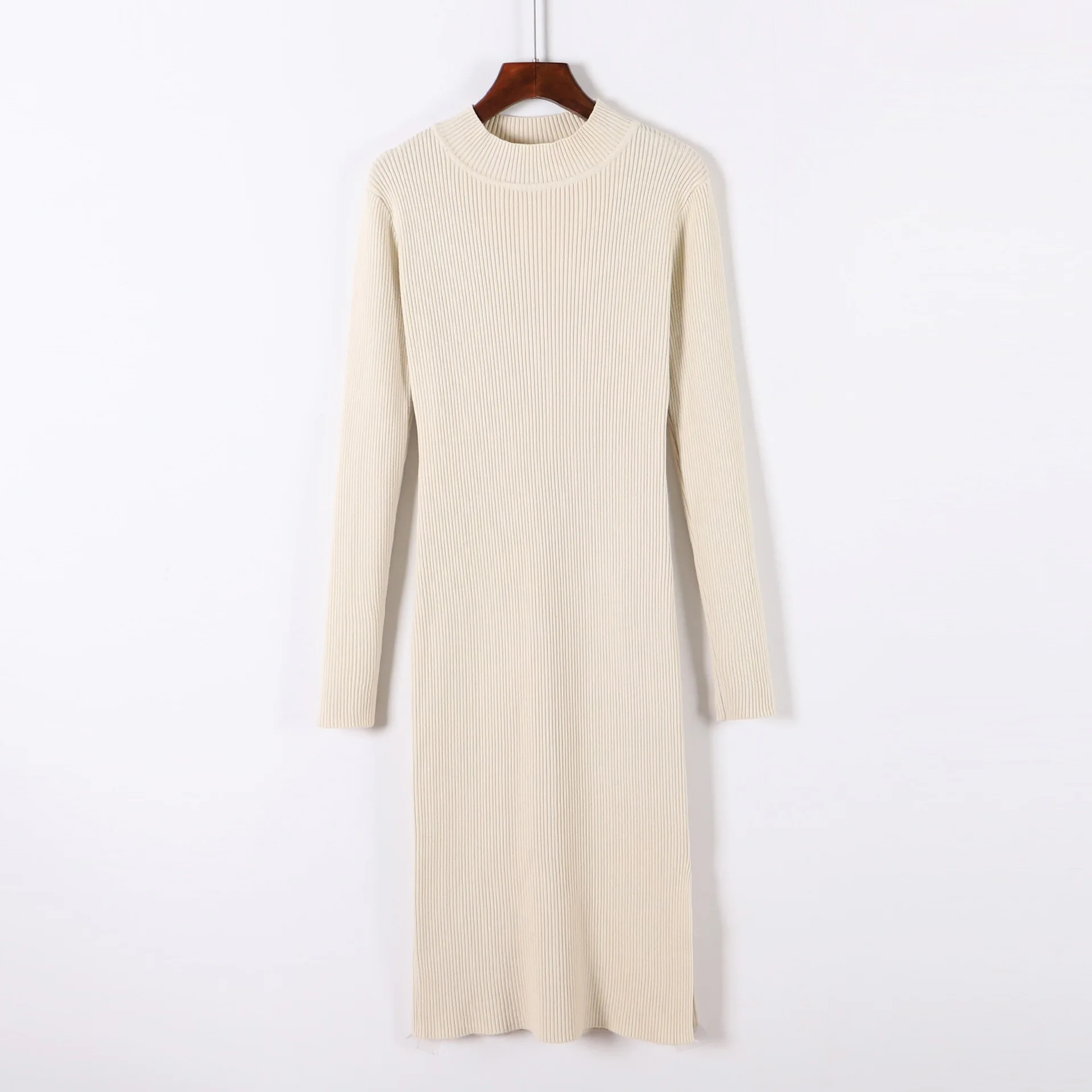 HLBCBG женский длинный пуловер свитер осень зима плотный теплый модный тонкий