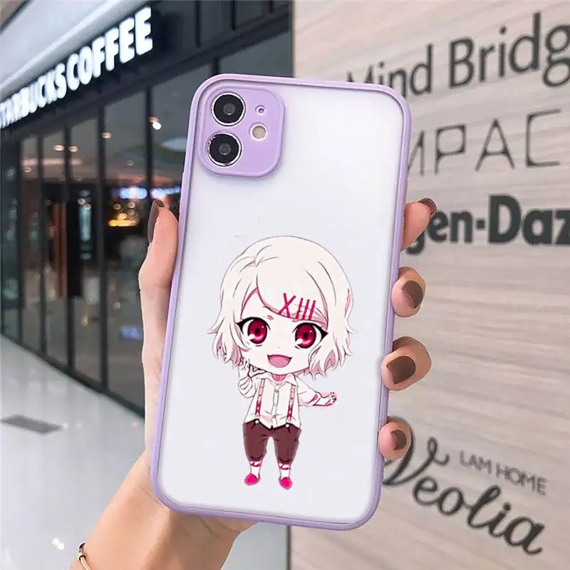 

anime JUUZOU SUZUYA Tokyo Ghouls Phone Cases Matte Transparent for iPhone 7 8 11 12 s mini pro X XS XR MAX Plus cover funda