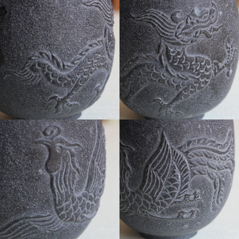 Чайная чашка в китайском стиле винтажная каменная кружка для воды Longfeng простые