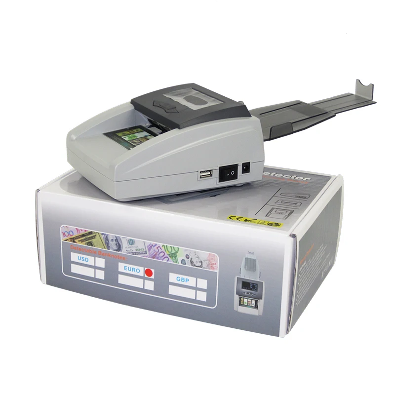 Детектор денег использует UV/MG автоматическую проверку для евро/GBP/CHF/рубль/юаней