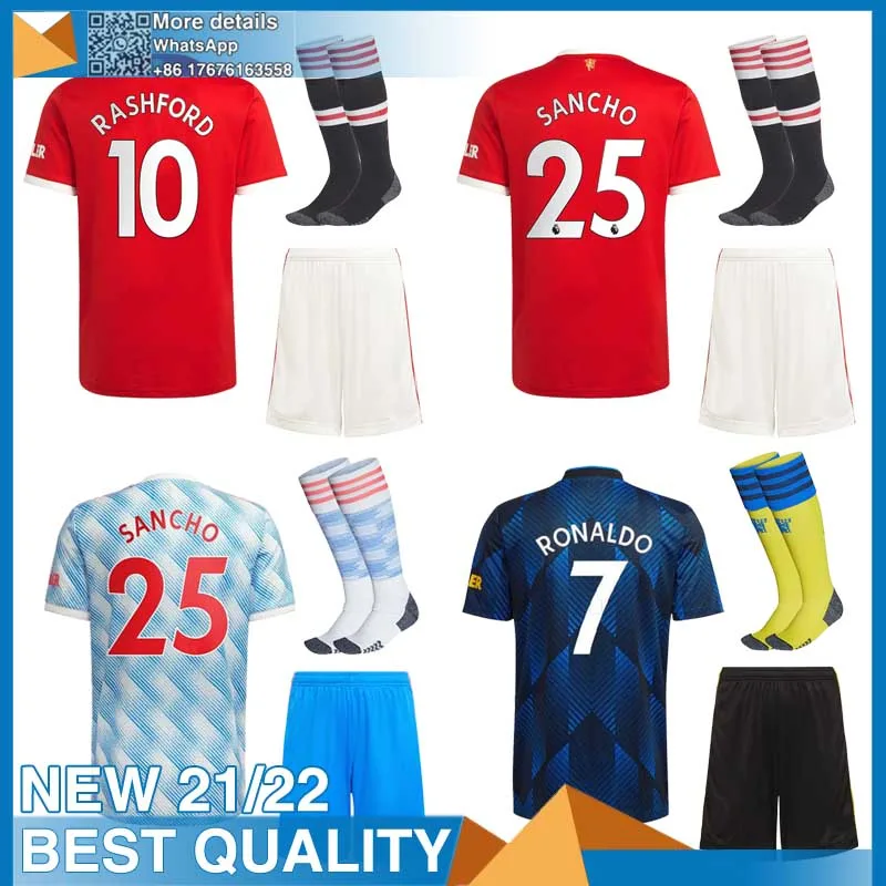 

2021 Бесплатная доставка 2022 топ для детей 21-22 топ на заказ Лучшая распродажа + Носок Объединенная лучшая рубашка из тайского Манчестера качест...