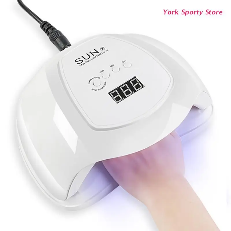 

Led Nail Lamp 54W UV Nail Lamp For Curing Nail Polish Timers Led Nail Dryer UV Led Nail Lamp With Infrared Sensor/LCD Display