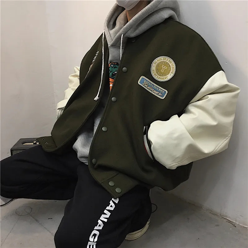 Женская демисезонная бейсбольная униформа плотная Корейская уличная куртка в