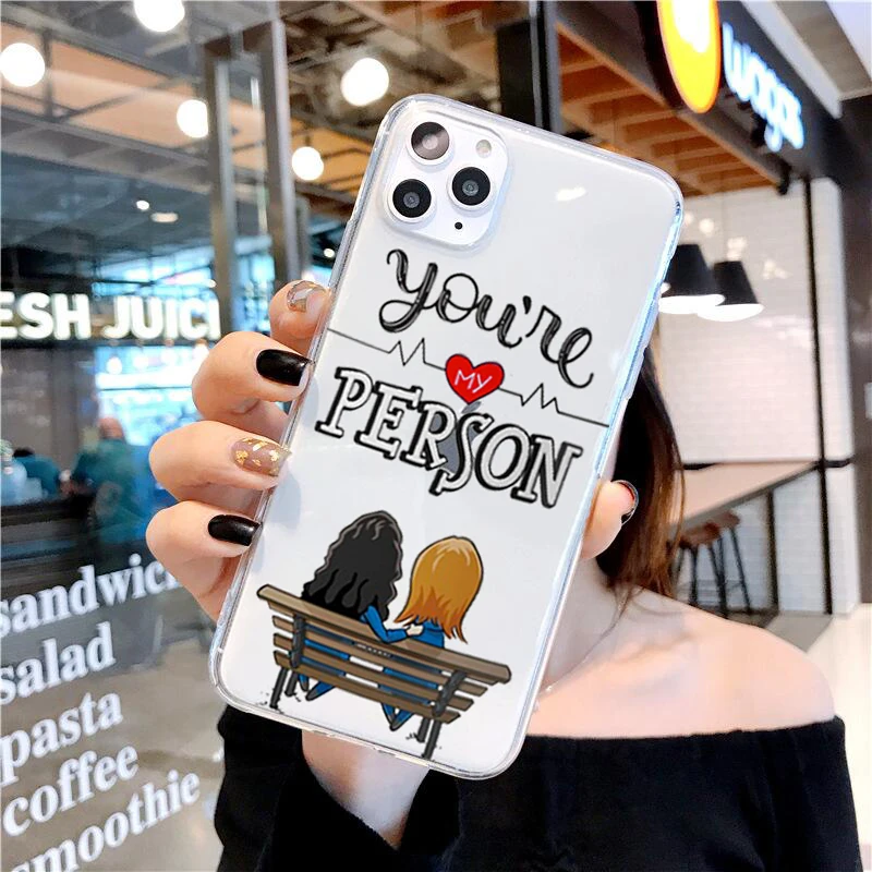Чехол для телефона Greys Anatomy You are my person iPhone 11 Pro Max 5 6 6S 7 8 Plus X XS XR прозрачный мягкий
