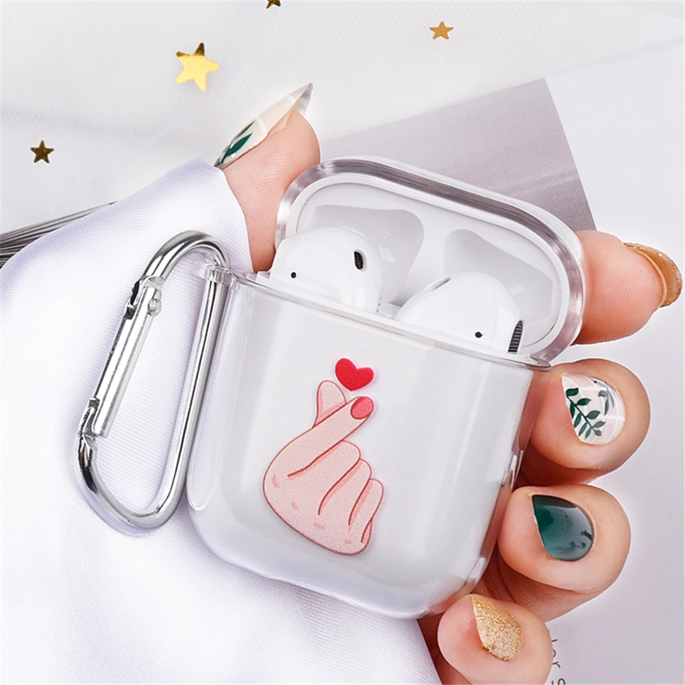 Модный 1 шт. Прозрачный жесткий чехол для Apple Airpods чехол Аксессуары для наушников Защитный рукав противоударное покрытие для наушников