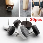 30 шт. Нескользящие фетровые гвозди, ножки для мебели, стола, ножки для мебели, защита для деревянного пола, пробки для стула, фетровые скользящие